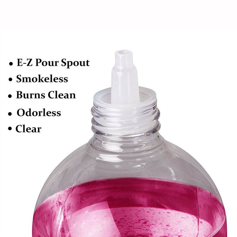 Ner Mitzvah Paraffin Lamp Oil - Purple Smokeless, Odorless, Clean Burning Fuel for Indoor and Outdoor Use with E-Z Fill Cap and Pouring Spout - 32oz - Image 3